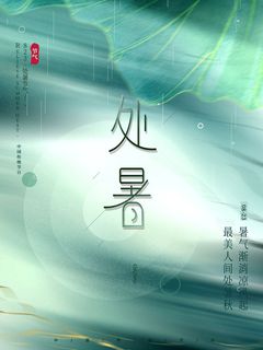 清凉背景处暑海报