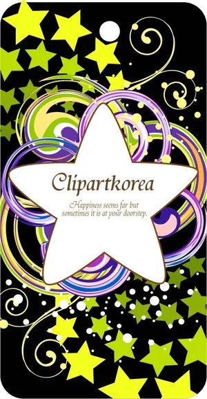 免抠潮流花纹吊牌