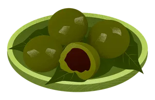 清明节海报设计插图卡通青团素材图片元素png透明背景