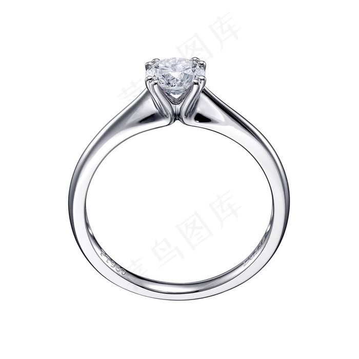 珠宝首饰-一个白金的戒指珠宝图片