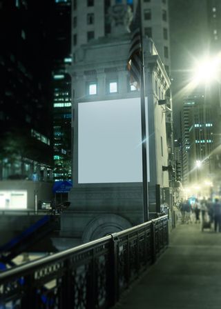 灯箱样机 楼宇 广告牌 户外广告 (2)