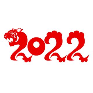 2022虎年新年国潮手写艺术字体春节海报数字设计png免扣图psd素材
