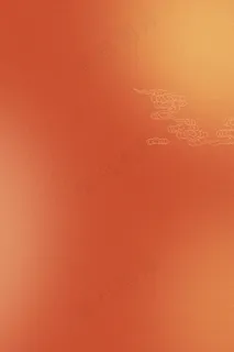 2024极简元旦新年快乐橙色节日海报背景