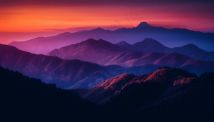 山峰背景图