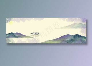 复古中国风古风国画背景素材