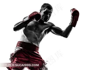 拳击系列 - 正在出拳的拳手