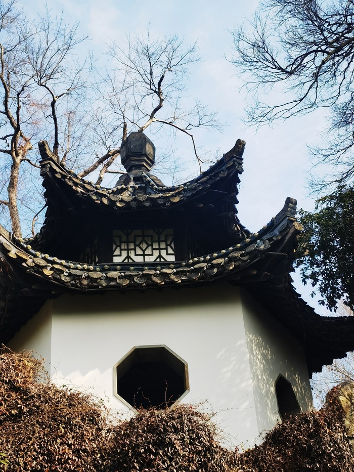 苏州瘦西湖一角特色建筑