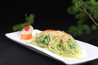 丝瓜尖拌鱼翅 (3)