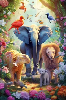 动物园可爱背景