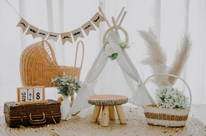 儿童照相拼接背景