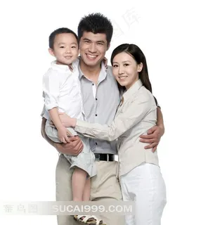 三口之家高清摄影图片