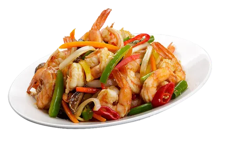炒虾子菜青菜红椒素材-免扣素材png 炒虾子菜青菜红椒素材-免扣素材png