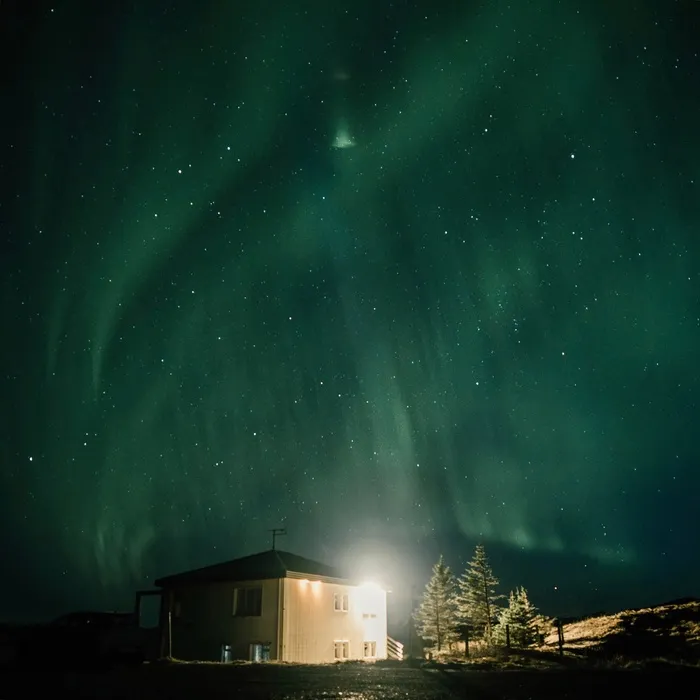 南极光北极光极光夜晚星空背景极光景观图片 (3)