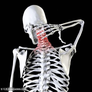 脖子难受疼痛的人物高清图片