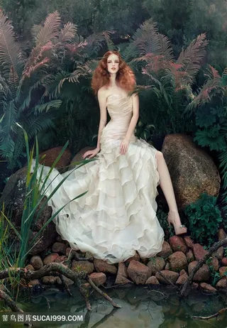 *古典美女婚纱摄影图片超高清