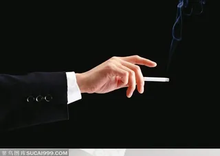 人物手势元素-弹烟灰手势特写