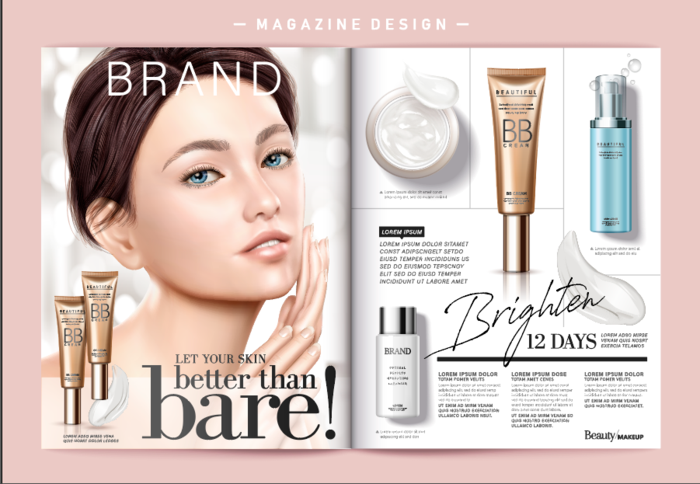 设计广告化妆品素材