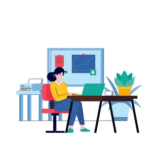 扁平化人物场景办公互联网等距ai矢量设计网页海报UI素材插画