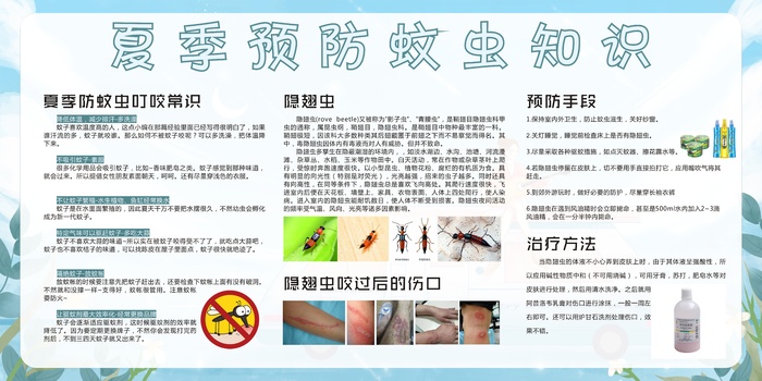 夏季防蚊虫cdr矢量模版下载