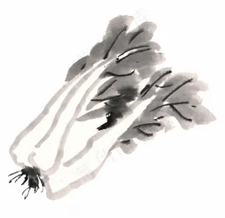 国画瓜果蔬菜鱼虾蟹艺术绘画jpg素材