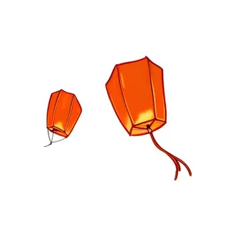 灯笼孔明灯免抠