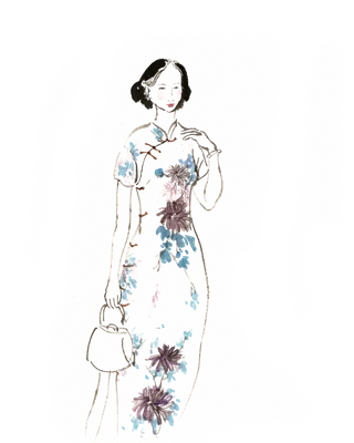 传统旗袍美女 (18)