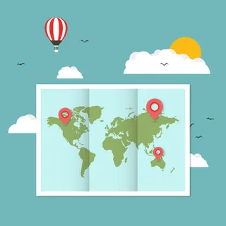 新版世界地图矢量世界地图电子版CDR高清印刷AI素材模板