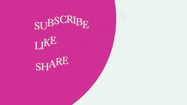 订阅的动画, 喜欢动画, 分享动画, 动画