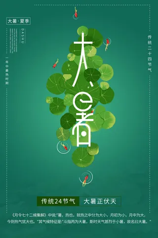 大暑海报
