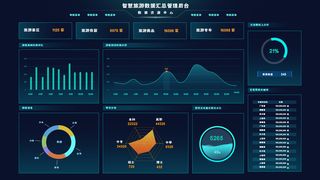 数据可视化psd模版下载
