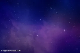 淡雅紫色星空图片