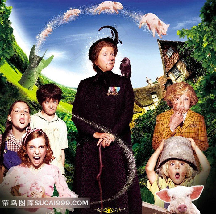 魔法保姆与可爱的孩子们电影海报