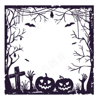 万圣节边框万圣节元素像框
