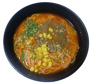 蜜汁叉烧肉番茄玉米葱花拉面干脱水肉片免抠摄影元素素材