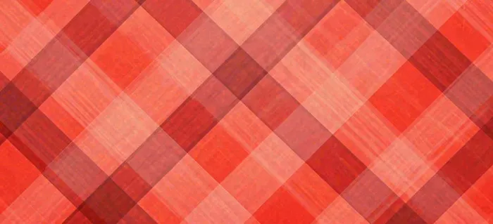 红色格子纹理背景，布料(1616x736)