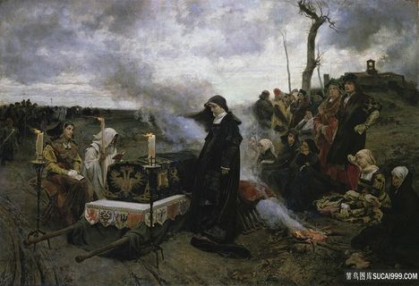 唯美人物人群风景画