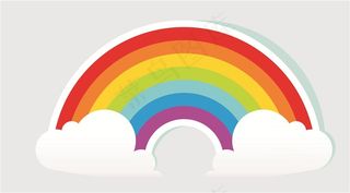 卡通彩虹图片素材