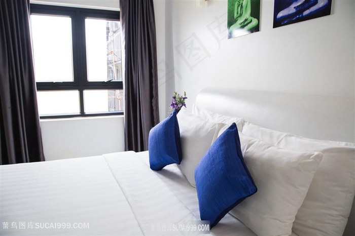 自然光下的房间内景摄影高清图片