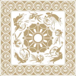 中国风传统吉祥寓意图案古代喜庆祥瑞纹样纹饰PNG免抠