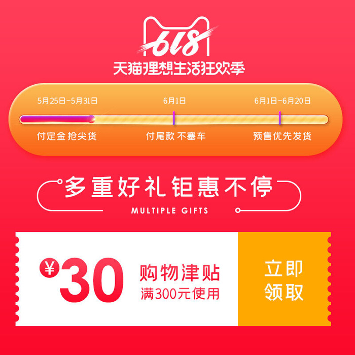 淘宝天猫京东年货节优惠券主图边框主图优惠券电商素材psd模版下载