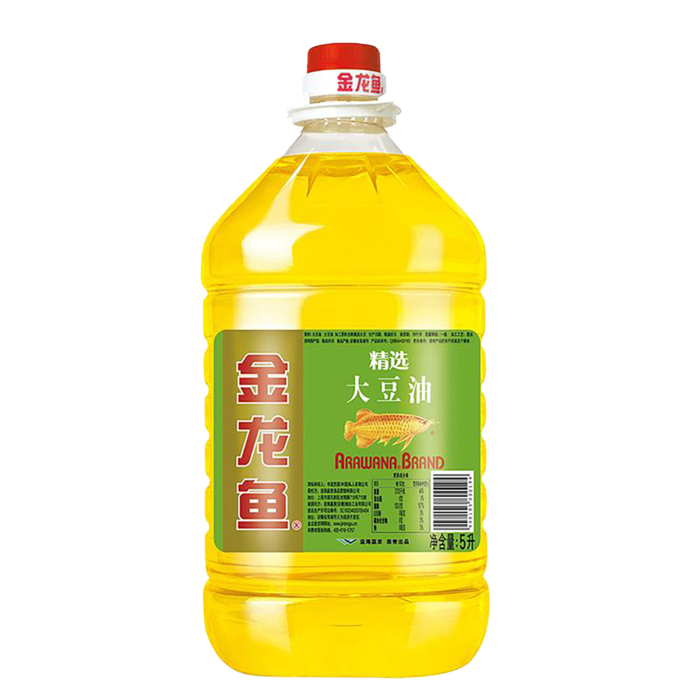 金龙鱼大豆油5升超市商品白底图免抠实物摄影png格式图片透明底