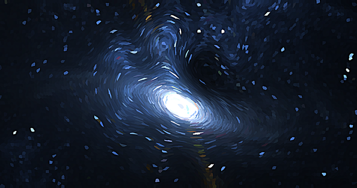 梵高星空质感的太空宇宙底纹背景