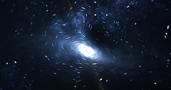 梵高星空质感的太空宇宙底纹背景