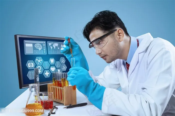 做医学实验研究医生高清图片