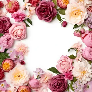 情人节520粉色爱心花浪漫海报素材背景