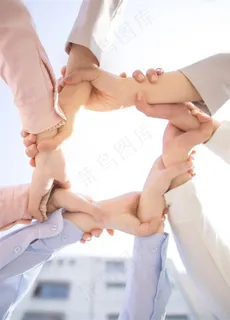 商务交谈胜利成功图片