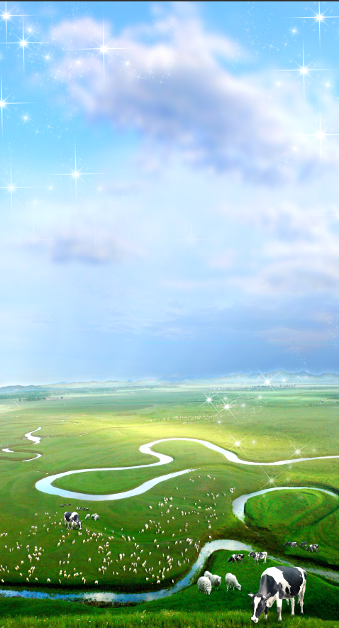 草原海报草原展架