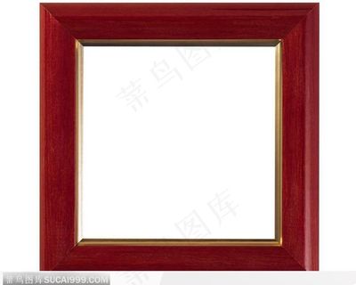 红色金边相框