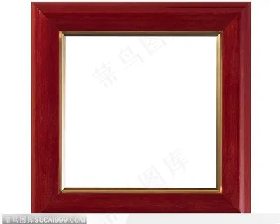 红色金边相框
