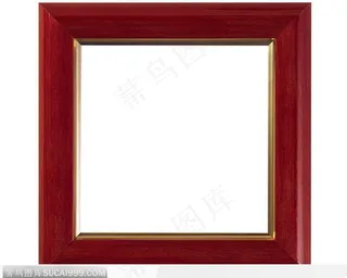 红色金边相框